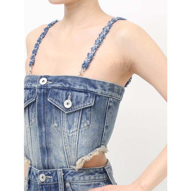 2WAYデニムチェーンロンパース | GYDA | 詳細画像42 