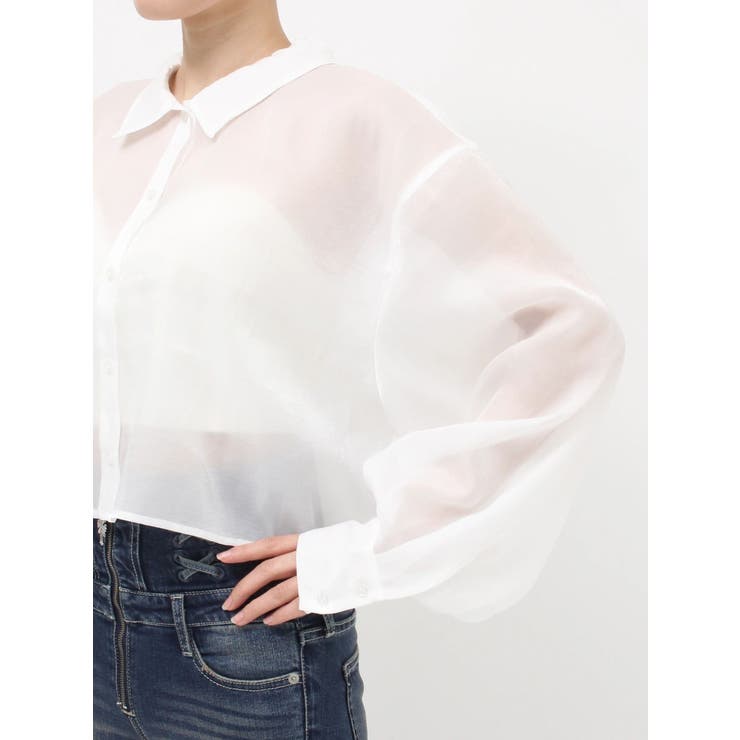 Gemyntar bijou SHEERシャツ | GYDA | 詳細画像26 