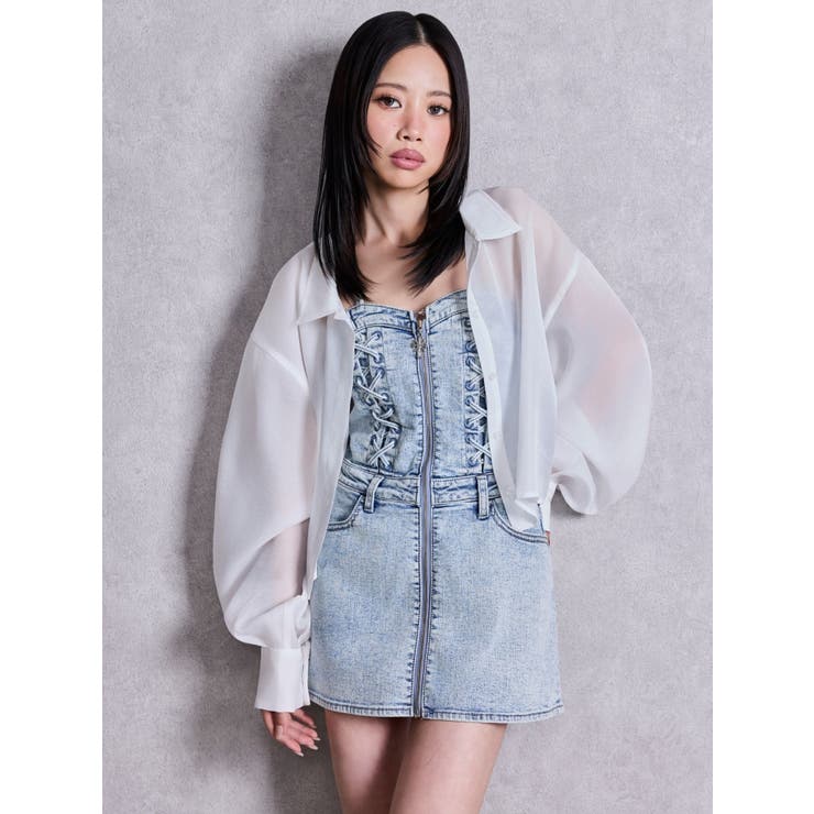 Gemyntar bijou SHEERシャツ | GYDA | 詳細画像9 