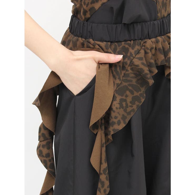 LEOPARDウエストDRAPE EDGEパンツ | GYDA | 詳細画像19 