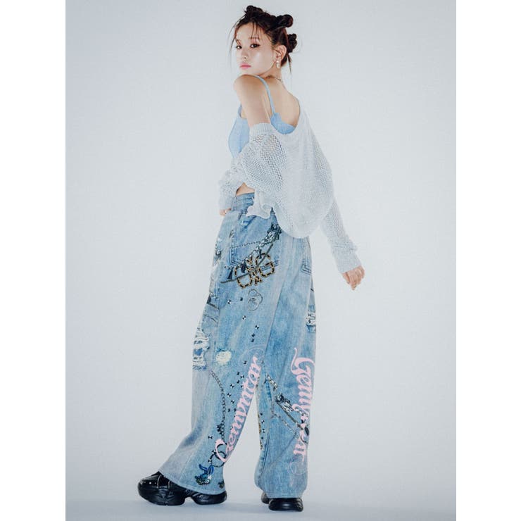 GYDAデニムsublimation printingパンツ | GYDA | 詳細画像4 