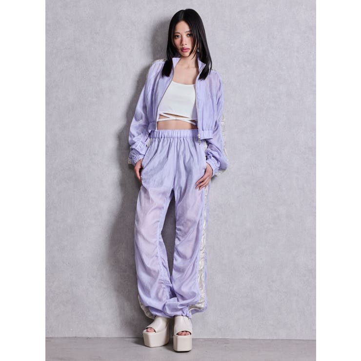 sacred edge cross shinyギャザーパンツ | GYDA | 詳細画像14 