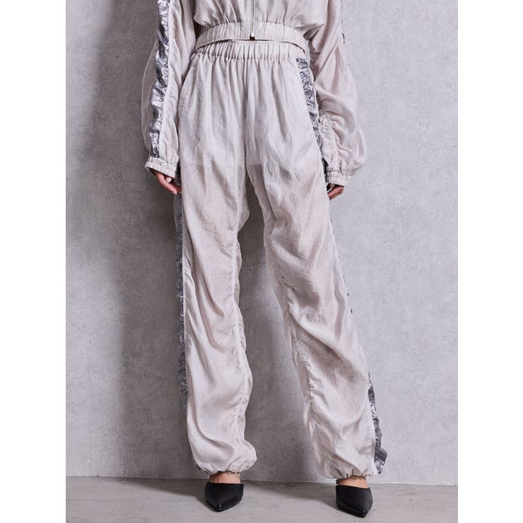 sacred edge cross shinyギャザーパンツ | GYDA | 詳細画像16 