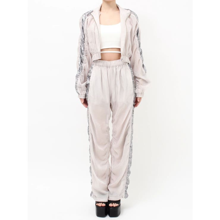 sacred edge cross shinyギャザーパンツ | GYDA | 詳細画像36 