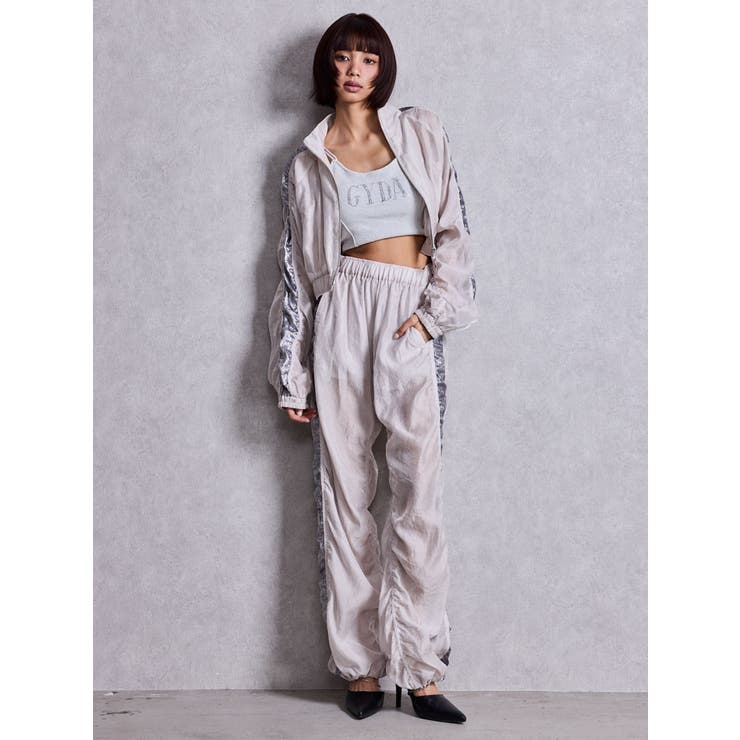 sacred edge cross shinyギャザーパンツ | GYDA | 詳細画像6 