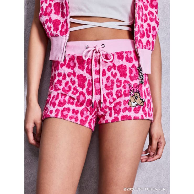 GYDA×GALFY leopard pile マイクロショートパンツ | GYDA | 詳細画像1 