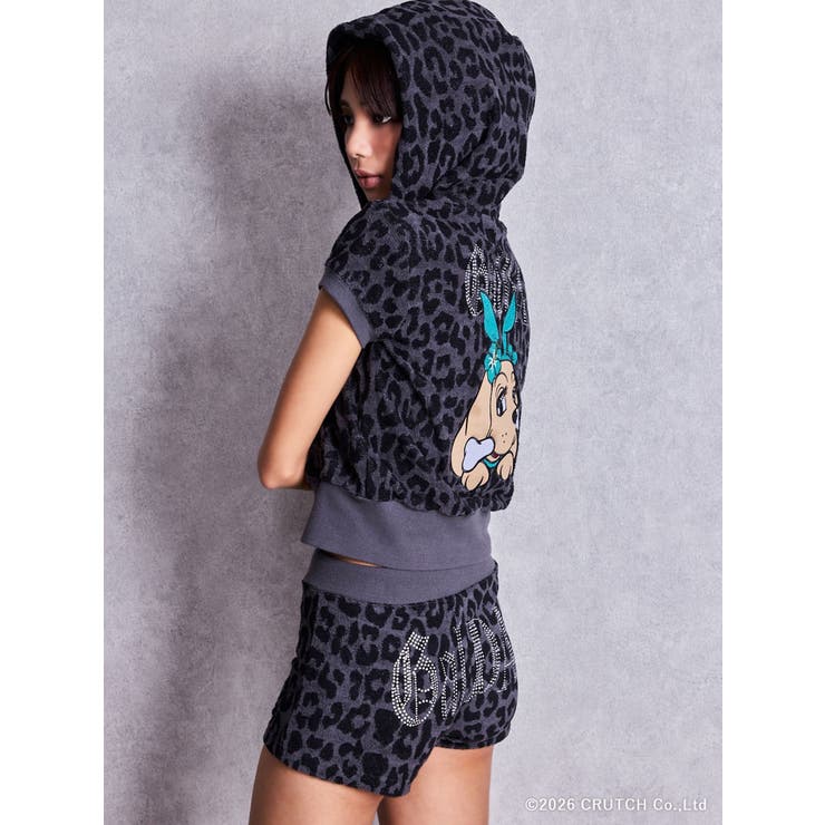 GYDA×GALFY leopard pile マイクロショートパンツ | GYDA | 詳細画像21 