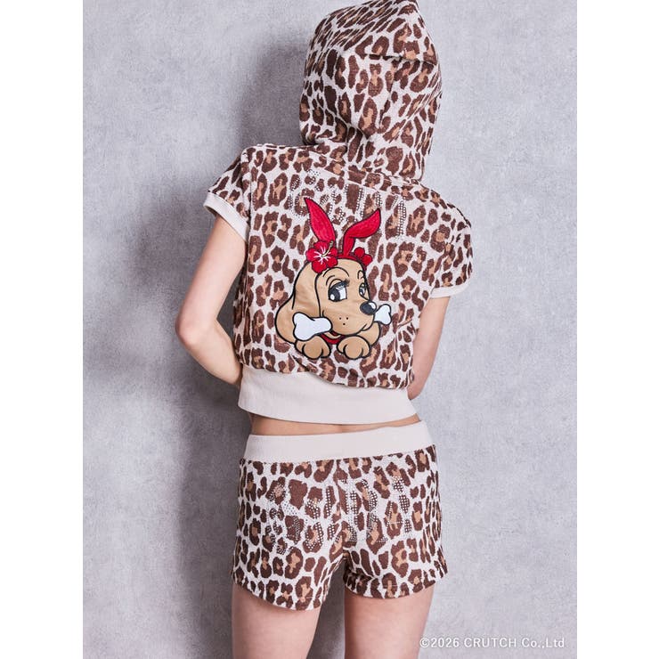 GYDA×GALFY leopard pile マイクロショートパンツ | GYDA | 詳細画像7 