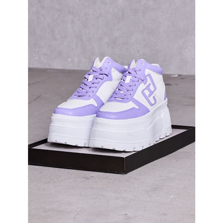 パープル | GG bold line thick soleスニーカー | GYDA