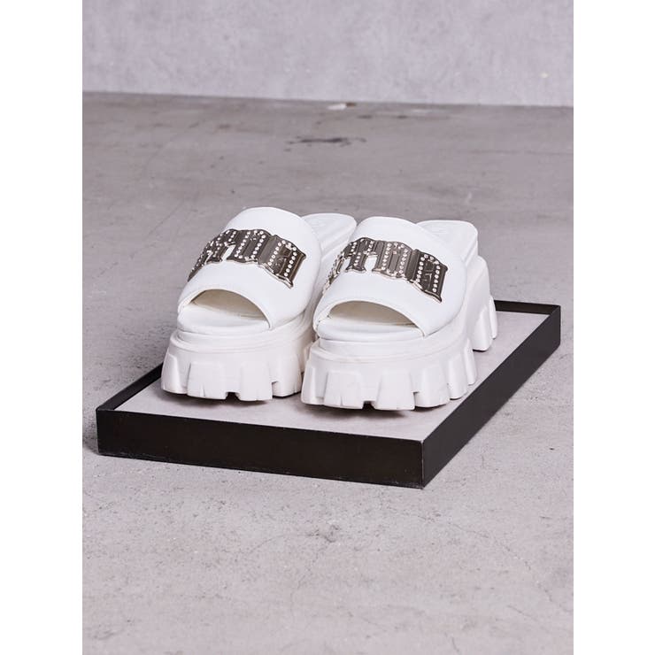 オフホワイト | GYDA bijouプレートボリュームソールサンダル | GYDA