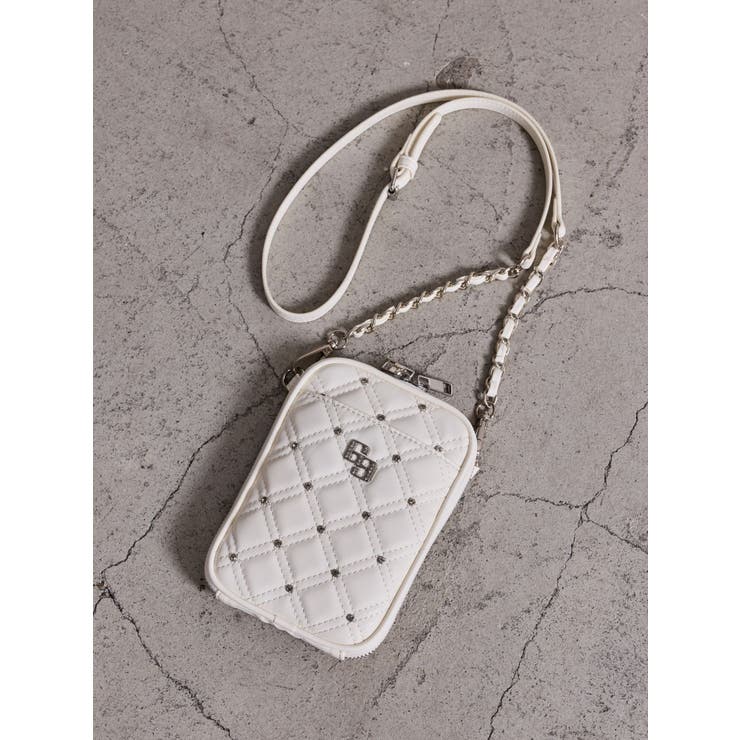 オフホワイト | GG bijou quiltingミニショルダーBAG | GYDA