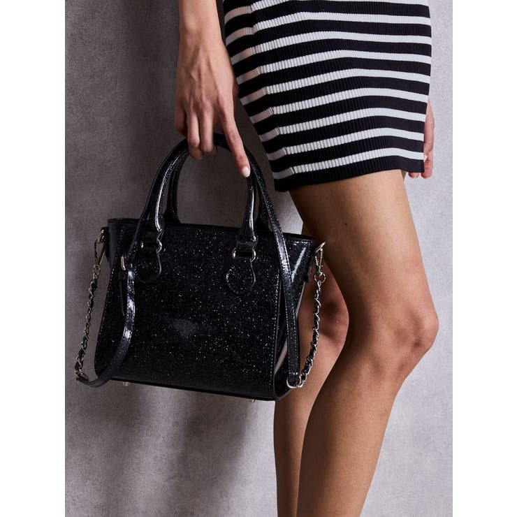 GYDA ノベルティ glitter straw bag 黒 バッグ GGチャームGLITTER BAG[品番：MKSW0070023]｜GYDA（ジェイダ
