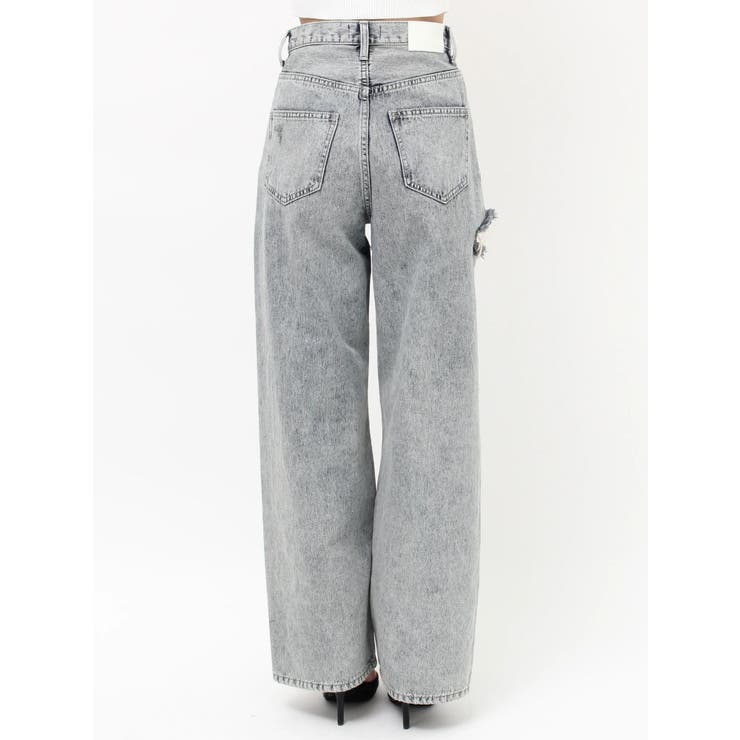 ハイウエストGYDA CUT OUT SIDE RIPPEDデニムパンツ | GYDA | 詳細画像23 