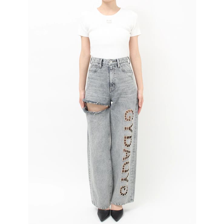 ハイウエストGYDA CUT OUT SIDE RIPPEDデニムパンツ | GYDA | 詳細画像29 