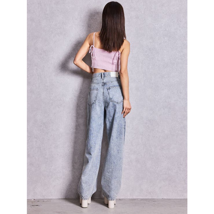 ハイウエストGYDA CUT OUT SIDE RIPPEDデニムパンツ | GYDA | 詳細画像7 