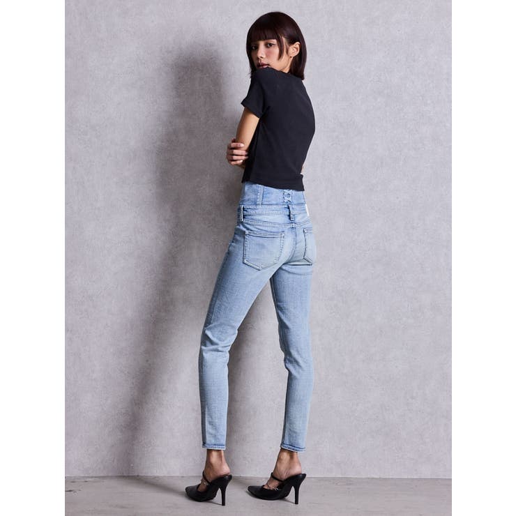 ハイウエストsacred edge crossフロントZIPレースアップスキニー… | GYDA | 詳細画像10 