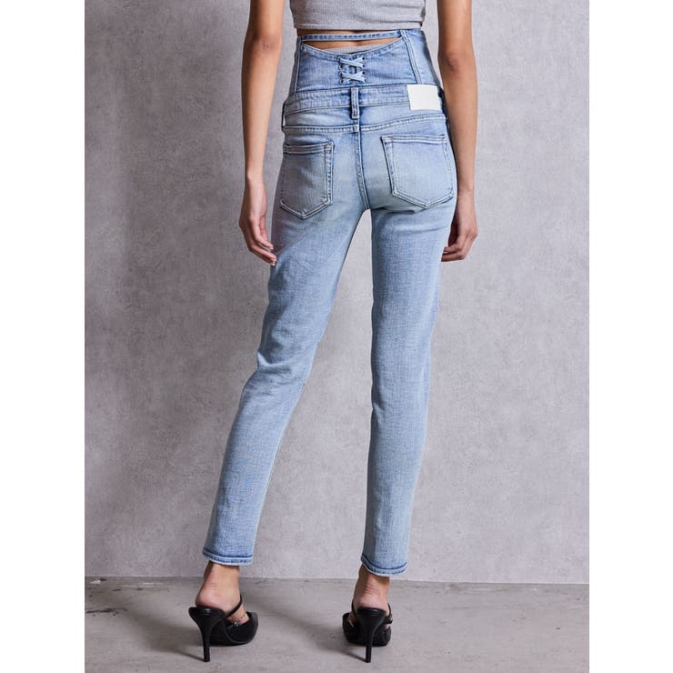 ハイウエストsacred edge crossフロントZIPレースアップスキニー… | GYDA | 詳細画像18 