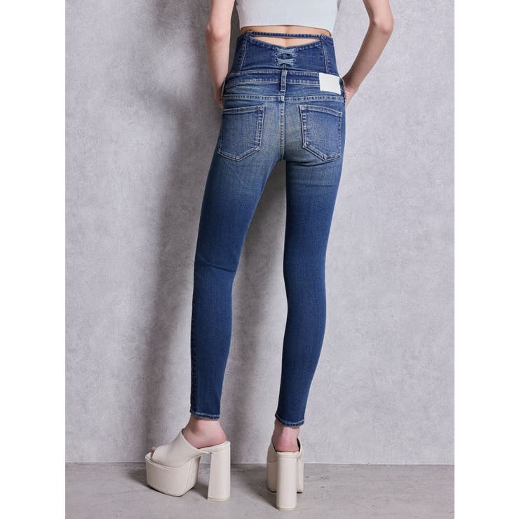 ハイウエストsacred edge crossフロントZIPレースアップスキニー… | GYDA | 詳細画像21 