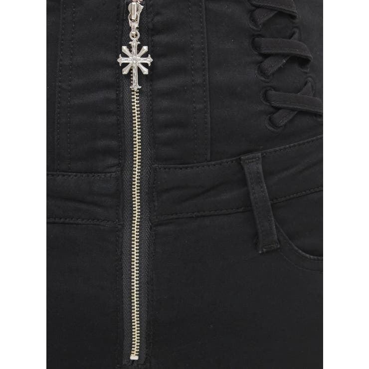 ハイウエストsacred edge crossフロントZIPレースアップスキニー… | GYDA | 詳細画像33 