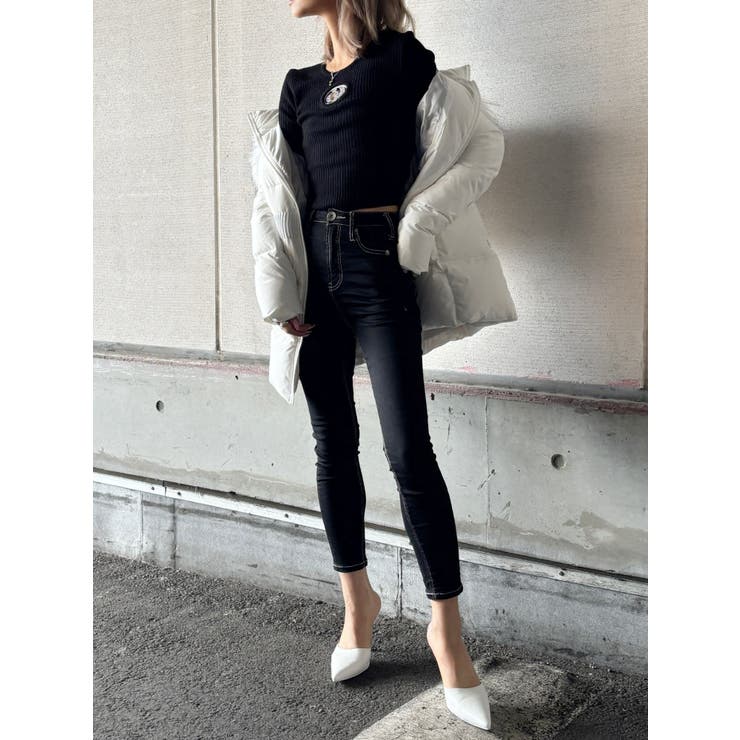 【TINY】ハイウエストワンウォッシュスキニーパンツ | GYDA | 詳細画像10 