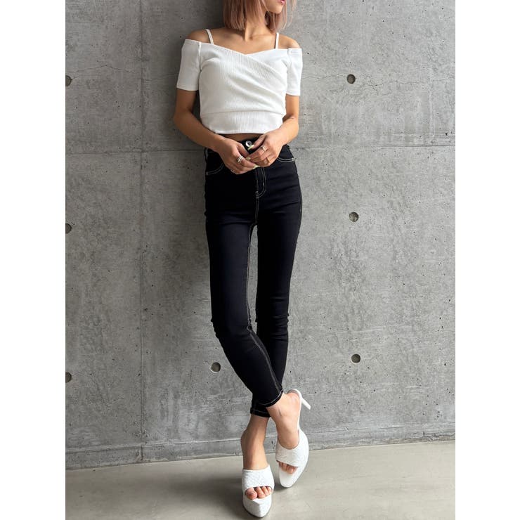 【TINY】ハイウエストワンウォッシュスキニーパンツ | GYDA | 詳細画像2 