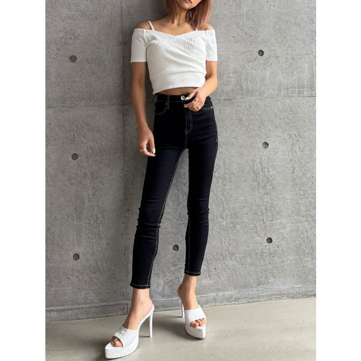 【TINY】ハイウエストワンウォッシュスキニーパンツ | GYDA | 詳細画像3 