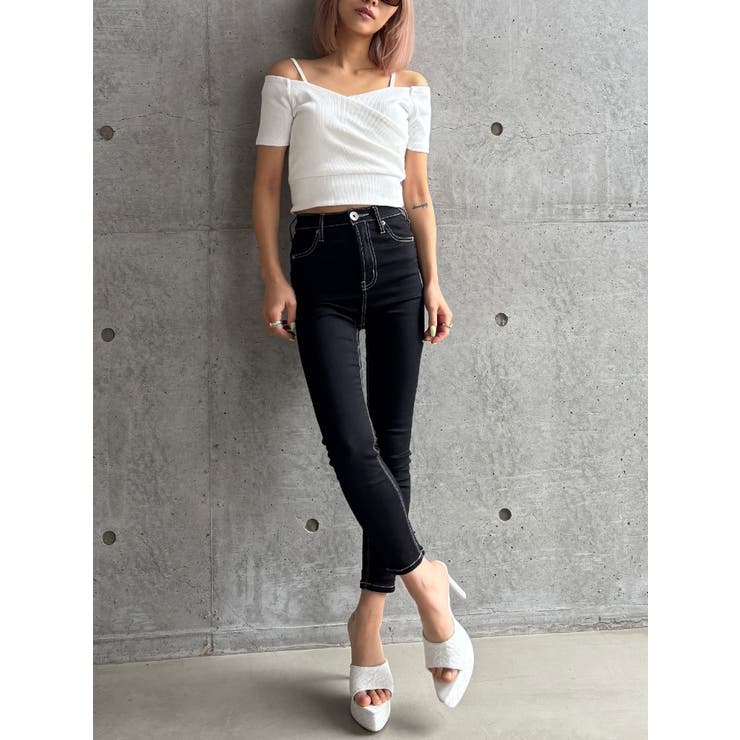 【TINY】ハイウエストワンウォッシュスキニーパンツ | GYDA | 詳細画像4 