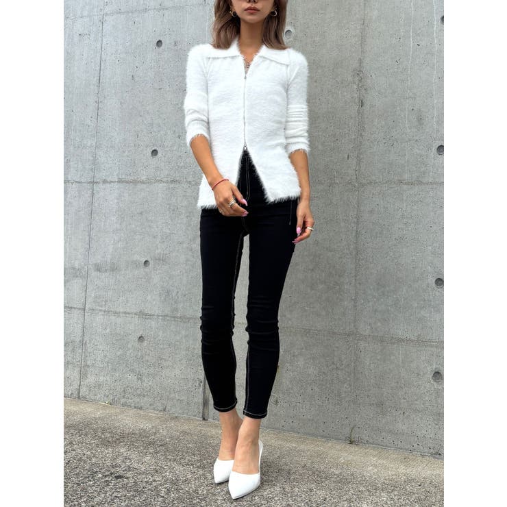 【TINY】ハイウエストワンウォッシュスキニーパンツ | GYDA | 詳細画像7 