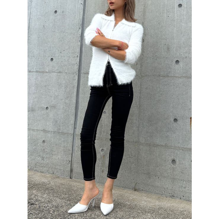 【TINY】ハイウエストワンウォッシュスキニーパンツ | GYDA | 詳細画像9 