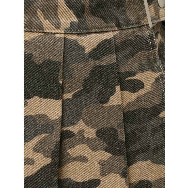 ハイウエストレイヤードプリーツスカートライクデニムショートパンツ | GYDA | 詳細画像43 