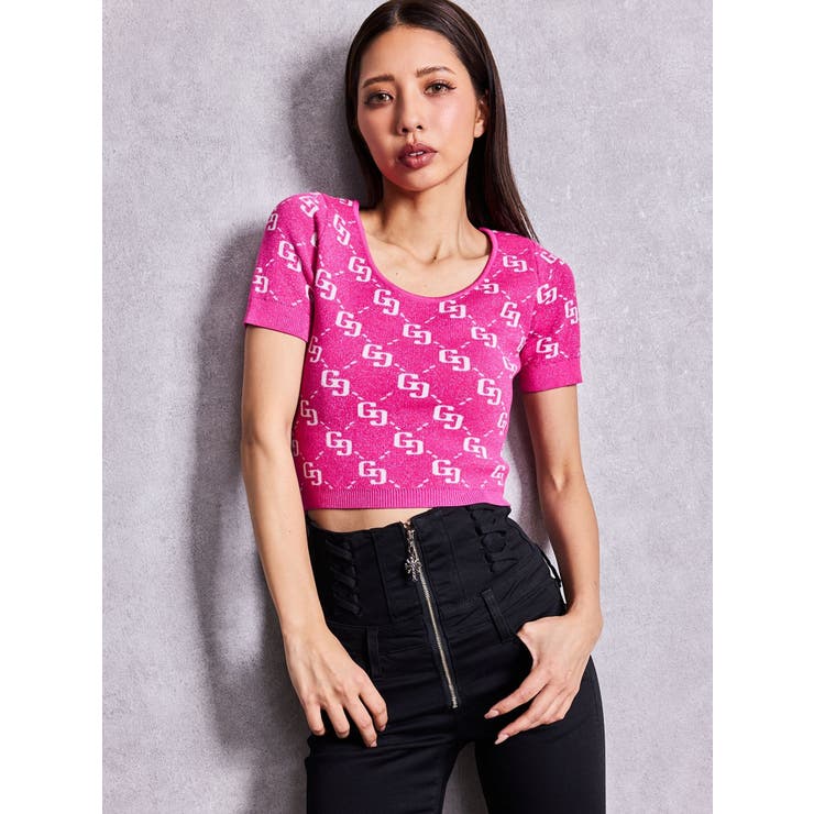 GG jacquardラメニットTOPS | GYDA | 詳細画像17 