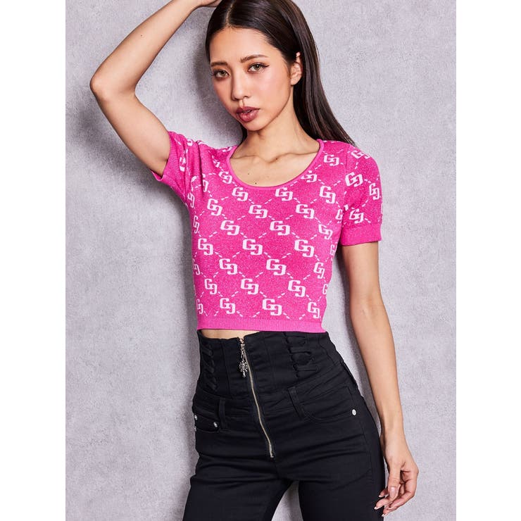 GG jacquardラメニットTOPS | GYDA | 詳細画像19 