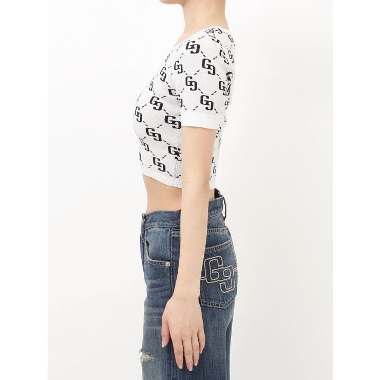 GG jacquardラメニットTOPS | GYDA | 詳細画像26 