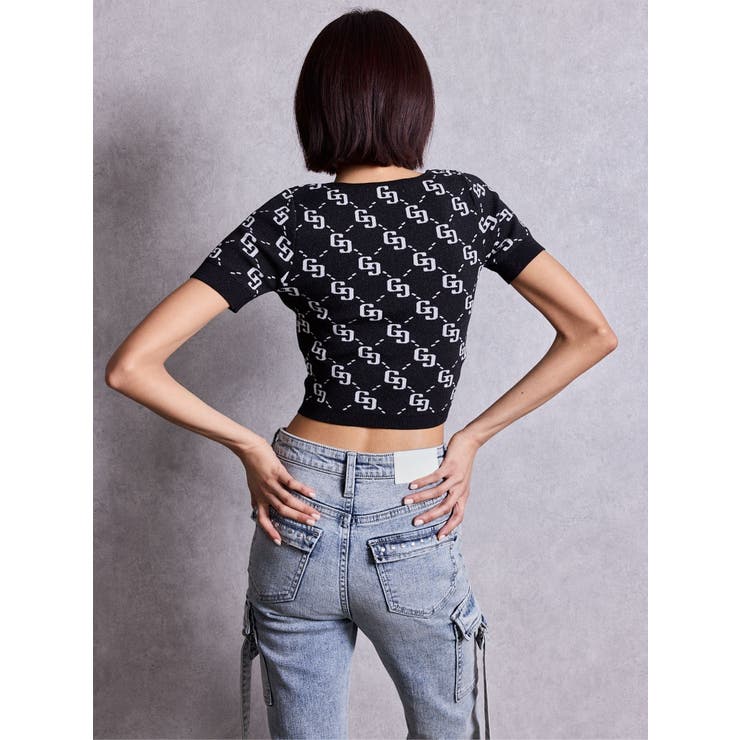 GG jacquardラメニットTOPS | GYDA | 詳細画像4 
