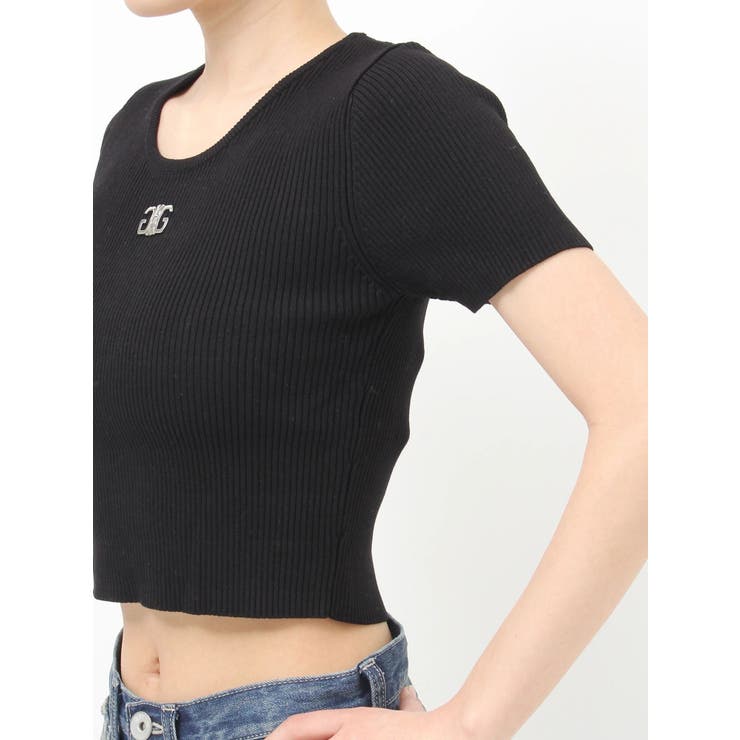 symmetry GYDAプレートハーフスリーブニットTOPS | GYDA | 詳細画像27 