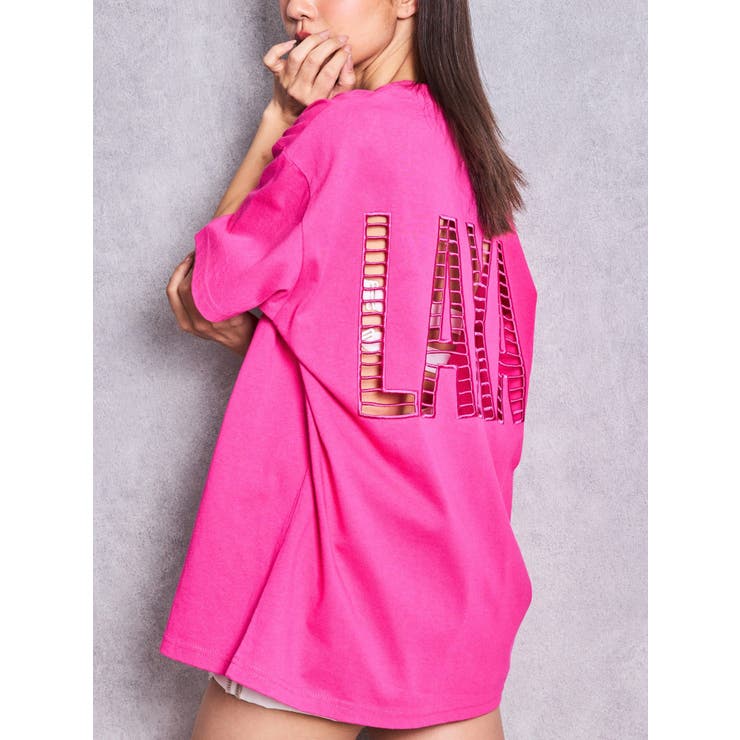 ピンク | LAXAメッシュBIG Tシャツ | GYDA