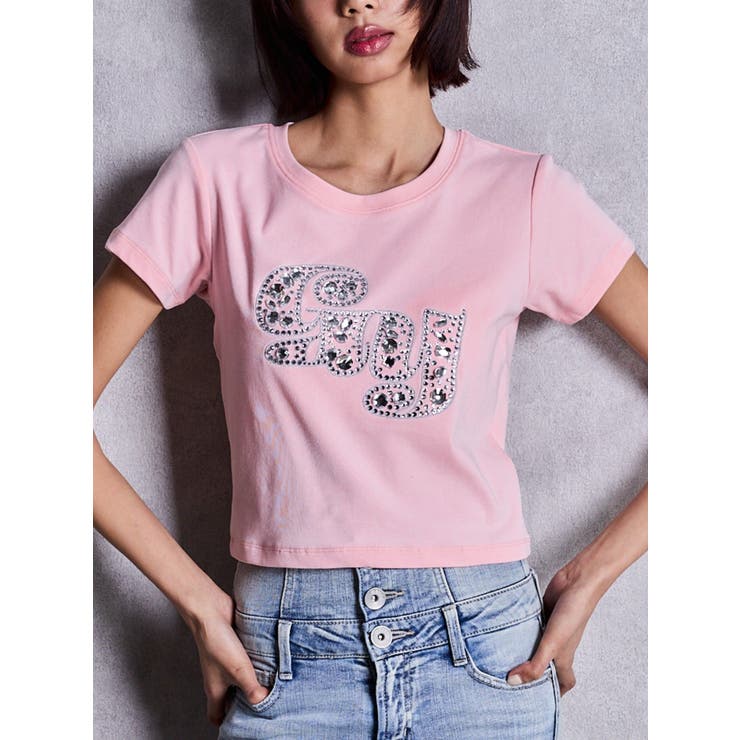 ピンク | gy bijou Tシャツ | GYDA