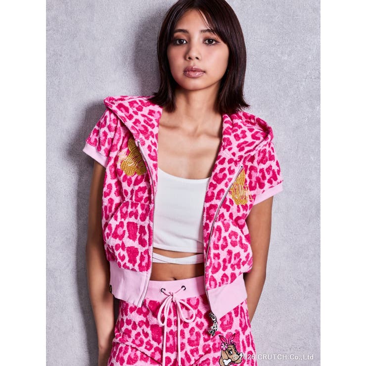 GYDA×GALFY leopard pileパーカー | GYDA | 詳細画像34 