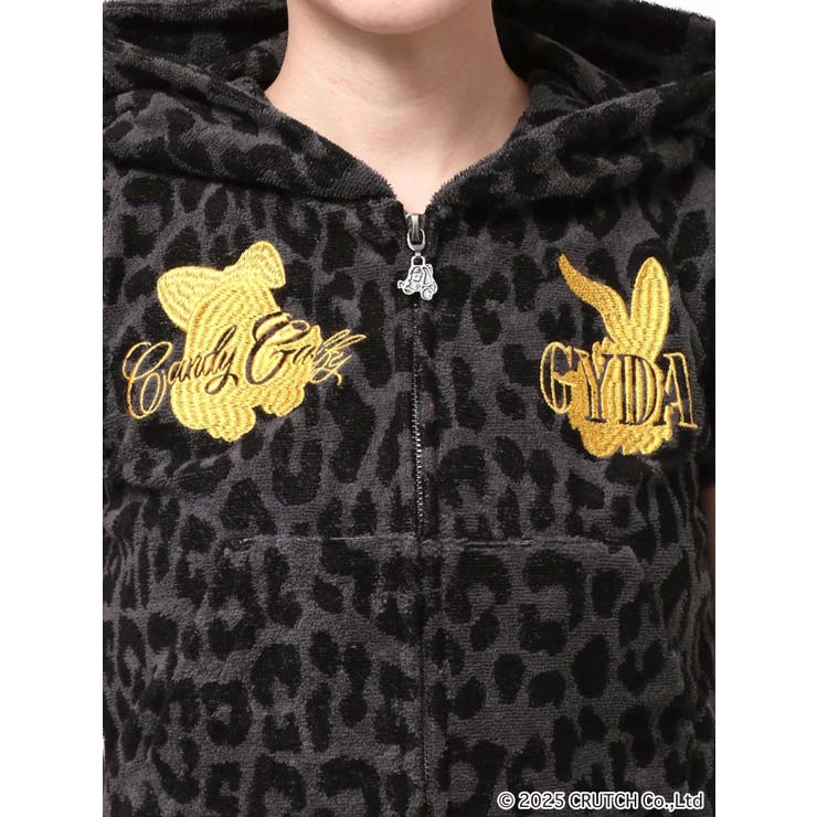 GYDA×GALFY leopard pileパーカー | GYDA | 詳細画像45 
