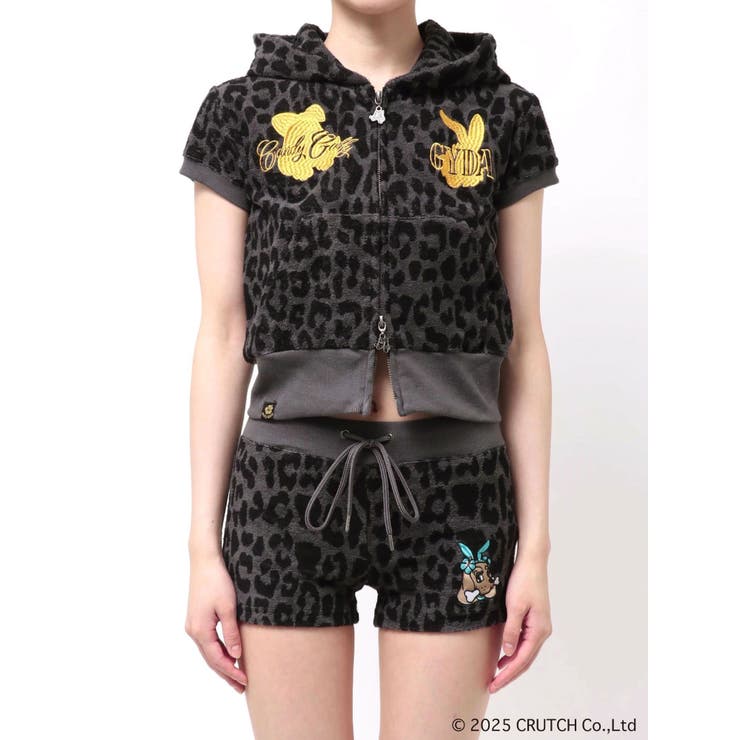 GYDA×GALFY leopard pileパーカー | GYDA | 詳細画像49 