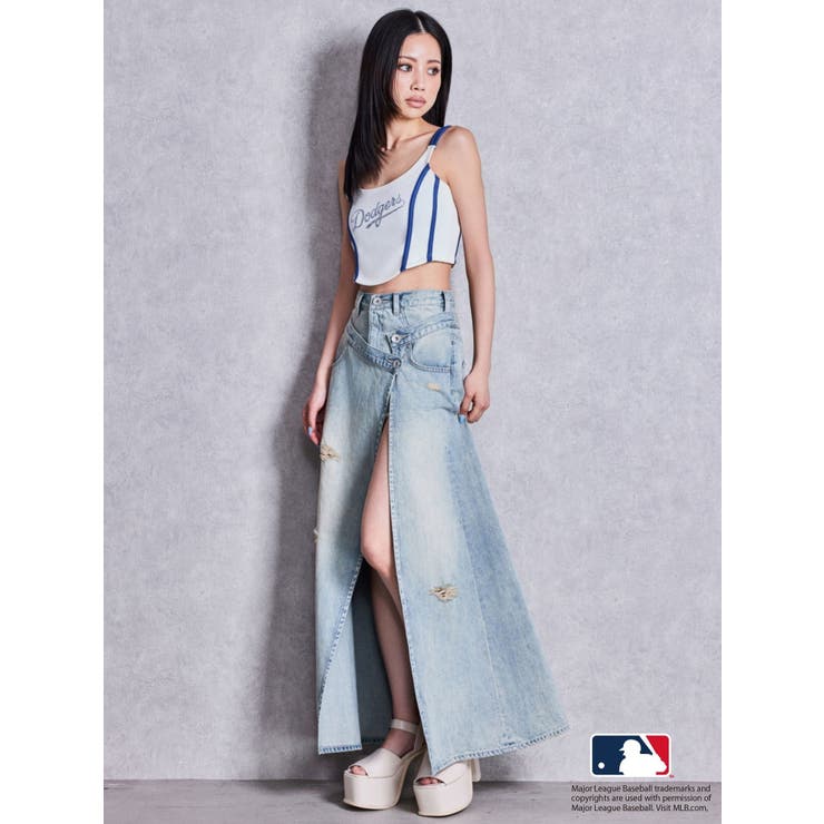 GYDA［MLB］bijou logo line ビスチェ | GYDA | 詳細画像18 