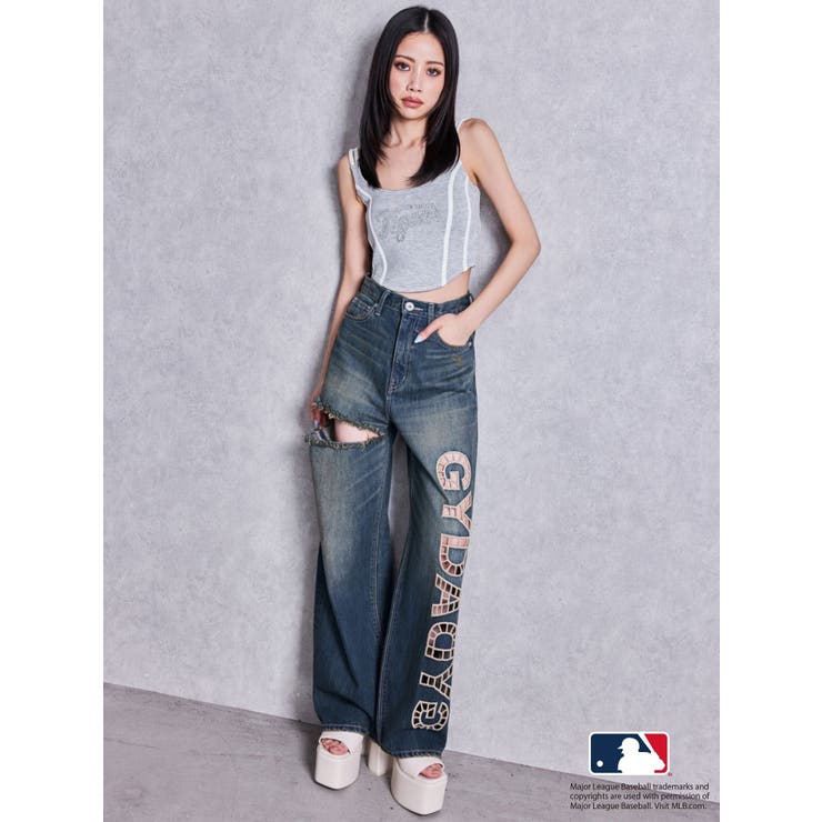 GYDA［MLB］bijou logo line ビスチェ | GYDA | 詳細画像27 