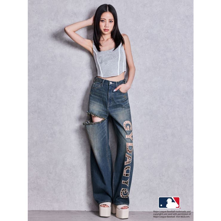 GYDA［MLB］bijou logo line ビスチェ | GYDA | 詳細画像28 