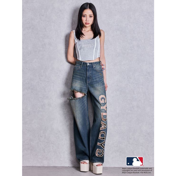 GYDA［MLB］bijou logo line ビスチェ | GYDA | 詳細画像29 