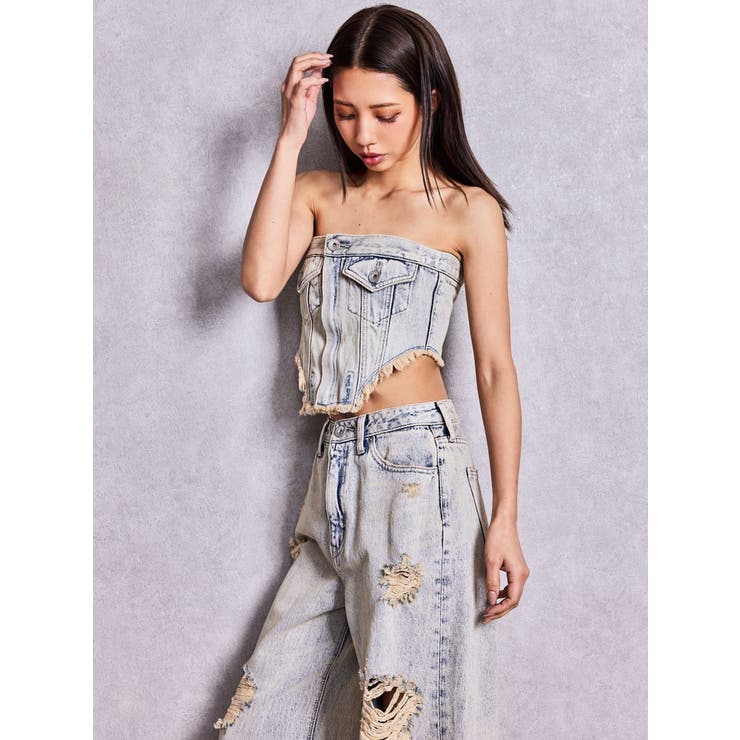 2WAYデニムチェーンロンパース | GYDA | 詳細画像25 
