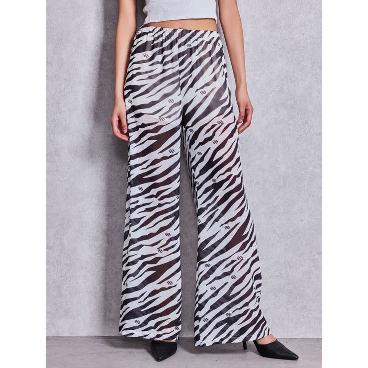 オフホワイト | GG ZEBRA SHEERワイドパンツ | GYDA