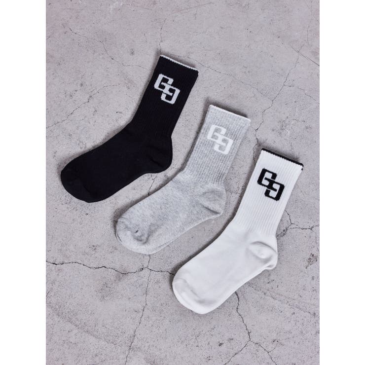 GG BICOLOR RIB SOX | GYDA | 詳細画像1 