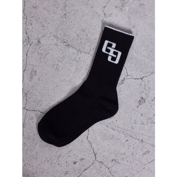 ブラック | GG BICOLOR RIB SOX | GYDA