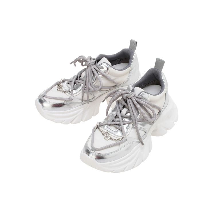 GG chain twist cord laceインソールスニーカー | GYDA | 詳細画像18 