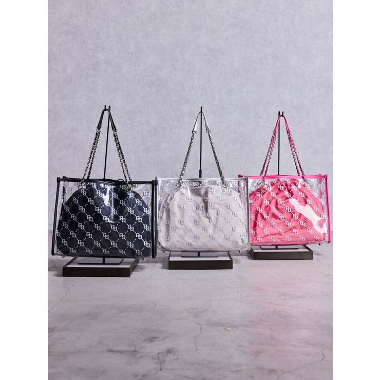 GG glitter print clearトートBAG | GYDA | 詳細画像2 